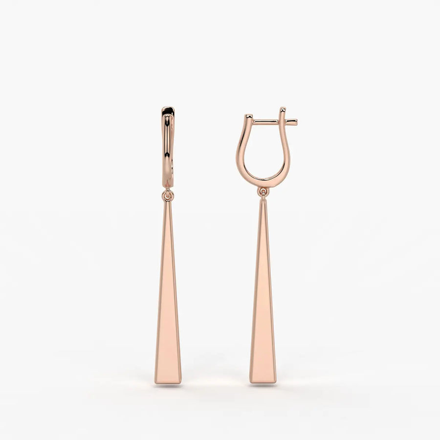 Avenyx Taper Drop Hoop Earrings