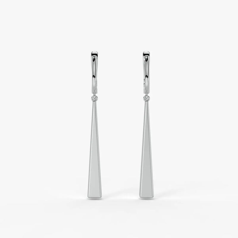 Avenyx Taper Drop Hoop Earrings