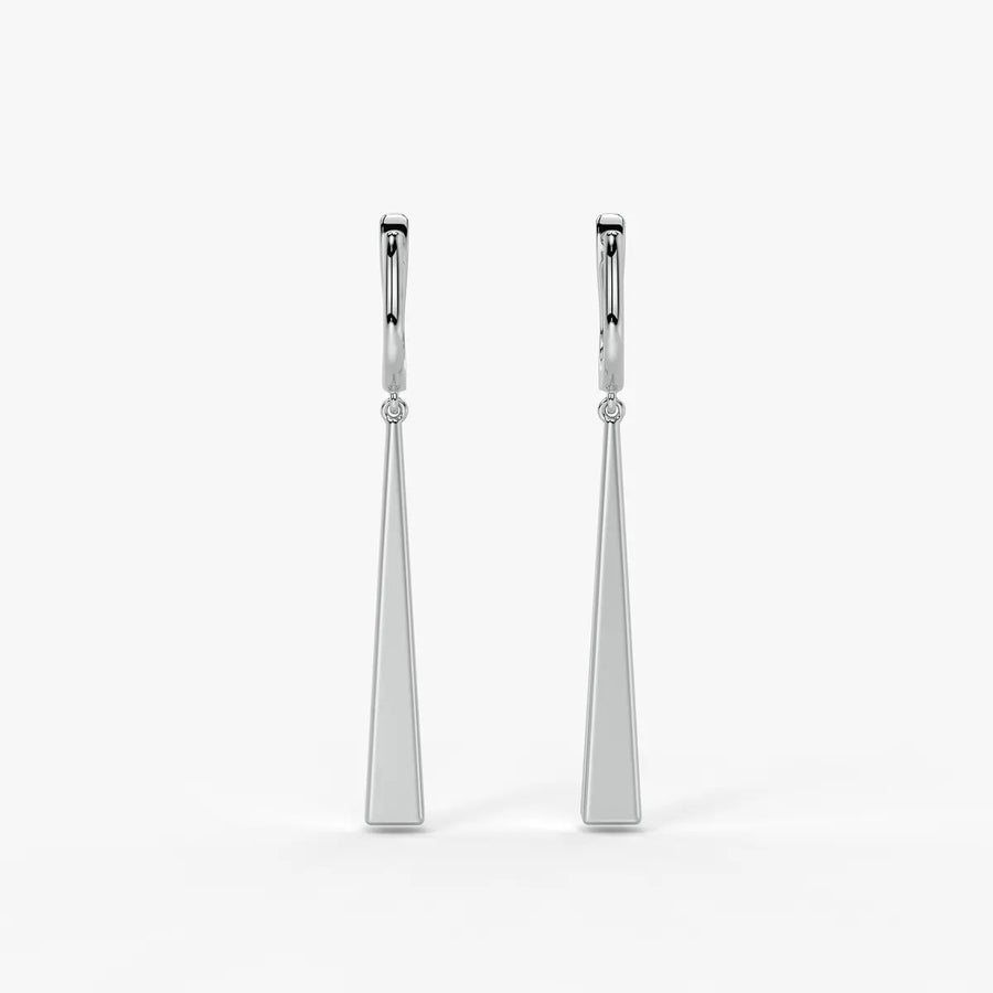 Avenyx Taper Drop Hoop Earrings