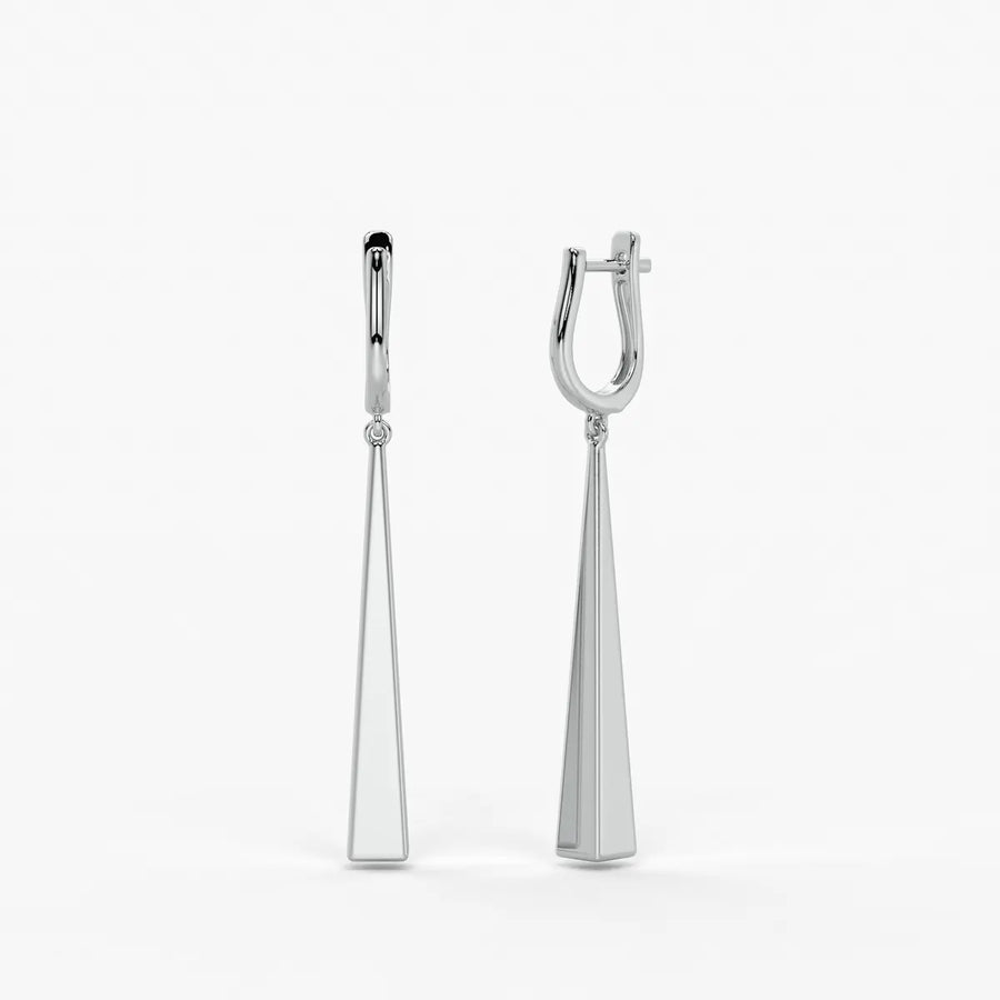 Avenyx Taper Drop Hoop Earrings