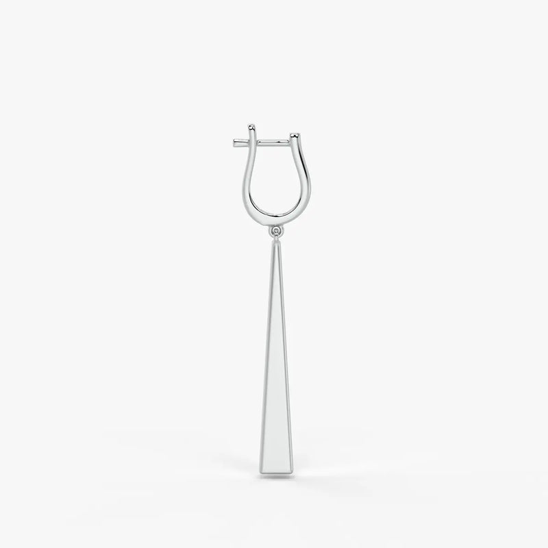 Avenyx Taper Drop Hoop Earrings