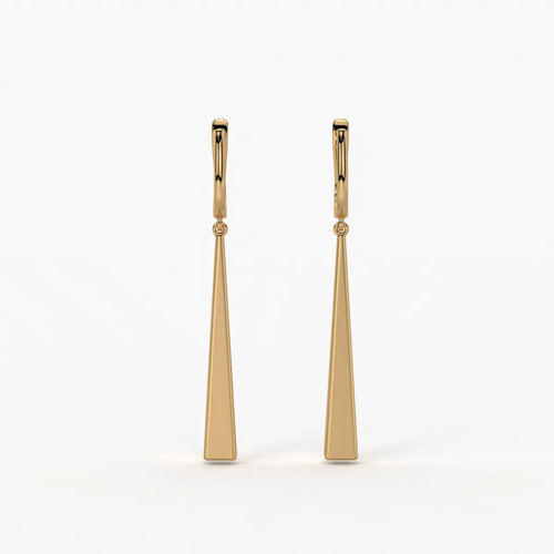 Avenyx Taper Drop Hoop Earrings