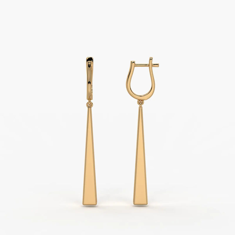 Avenyx Taper Drop Hoop Earrings