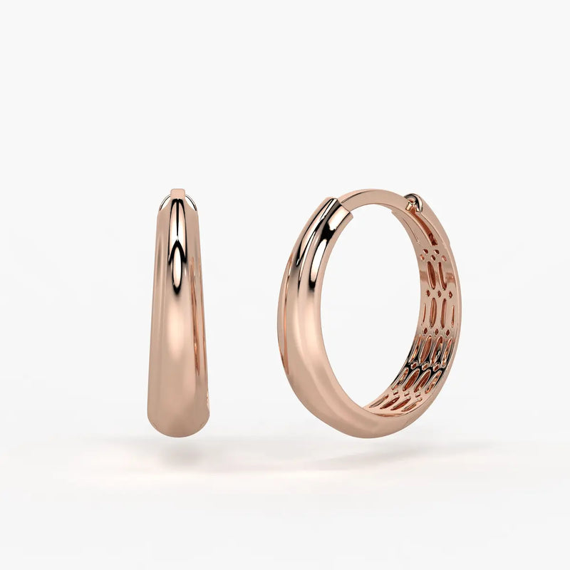 Cymora Dome Hoop Earrings