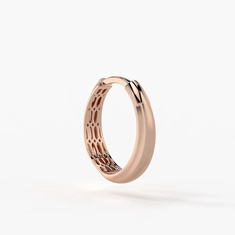Cymora Dome Hoop Earrings