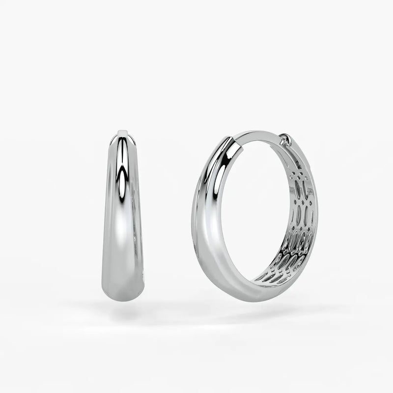 Cymora Dome Hoop Earrings
