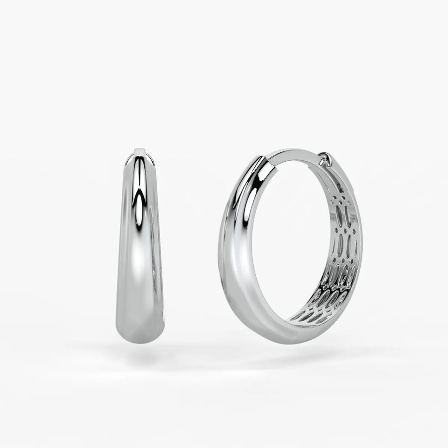 Cymora Dome Hoop Earrings