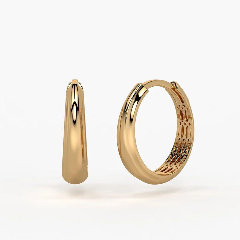 Cymora Dome Hoop Earrings