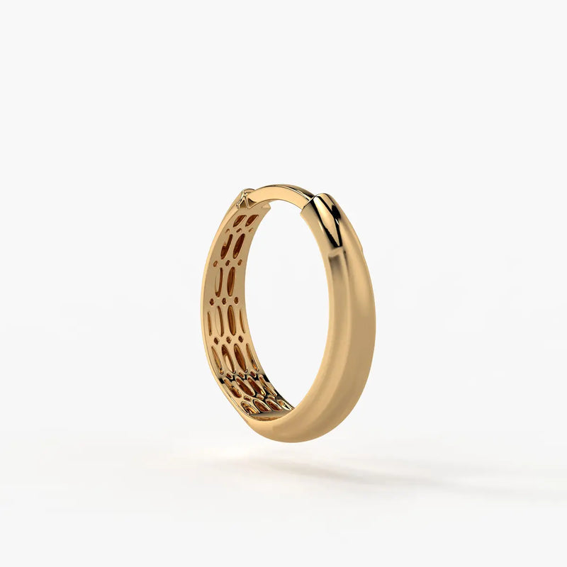 Cymora Dome Hoop Earrings