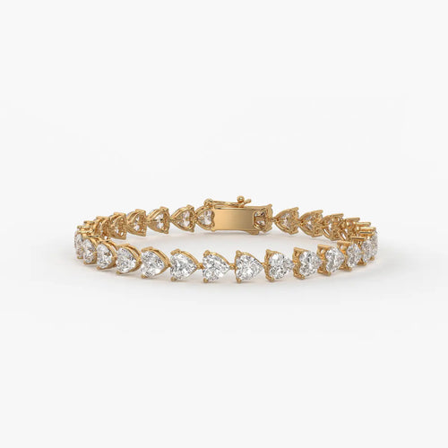 Triselle Heartline Tennis Bracelet