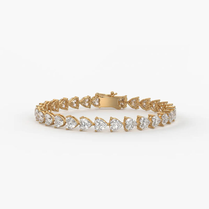 Triselle Heartline Tennis Bracelet