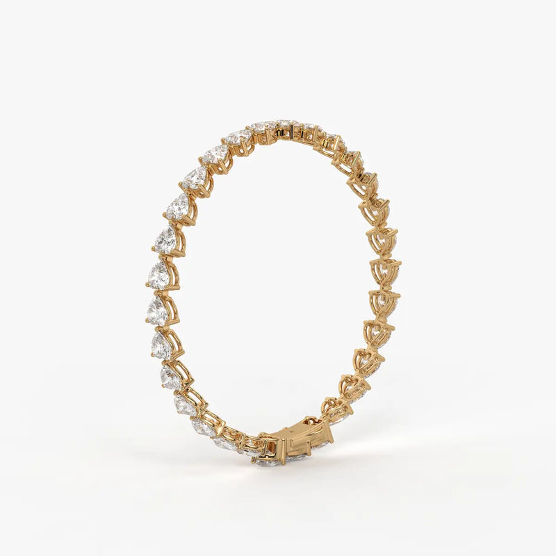 Triselle Heartline Tennis Bracelet