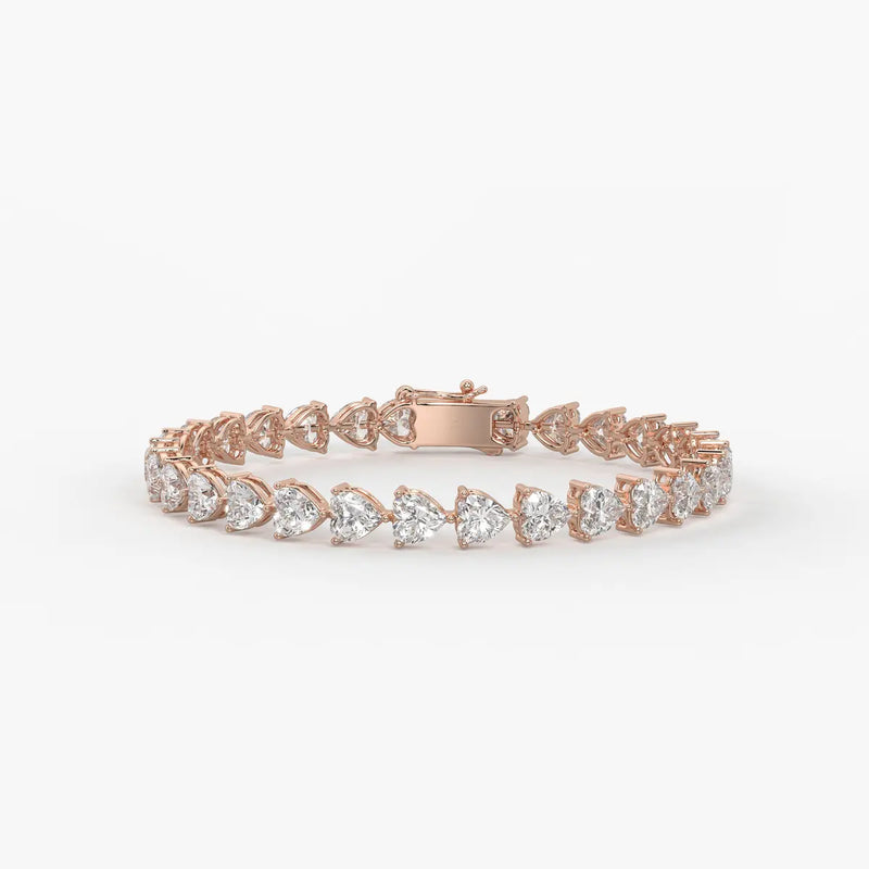 Triselle Heartline Tennis Bracelet