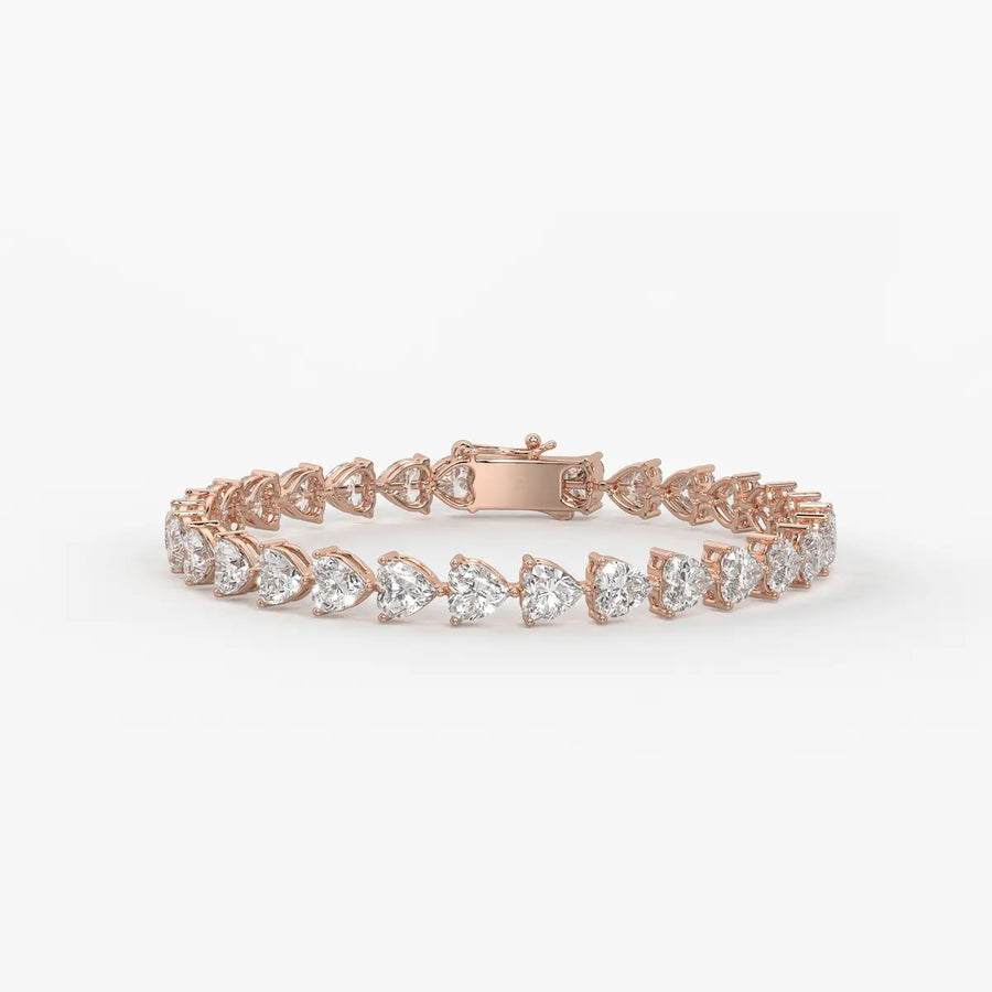 Triselle Heartline Tennis Bracelet