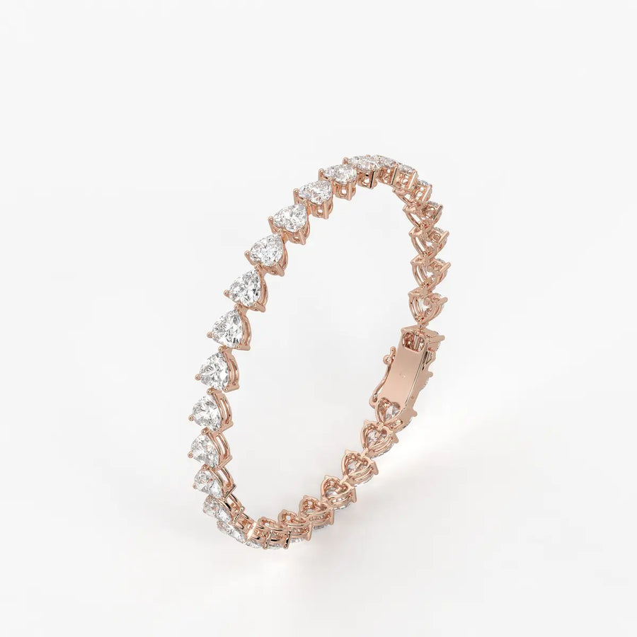 Triselle Heartline Tennis Bracelet