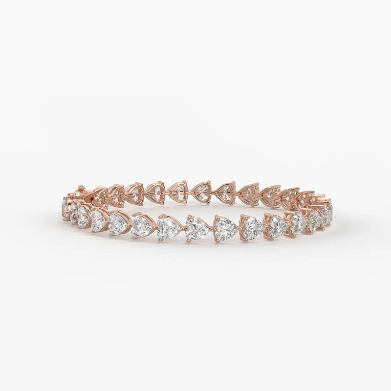 Triselle Heartline Tennis Bracelet