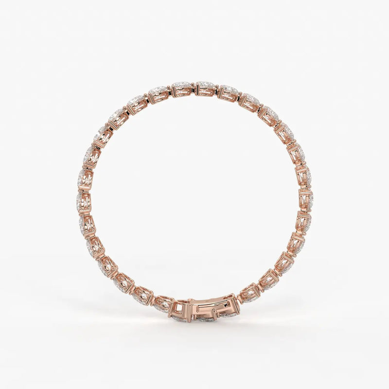 Triselle Heartline Tennis Bracelet
