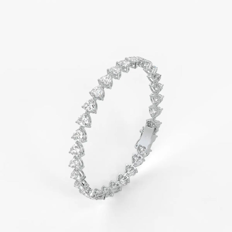 Triselle Heartline Tennis Bracelet