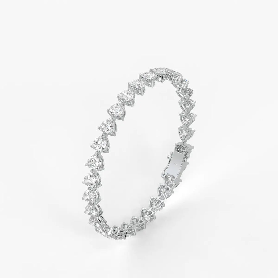 Triselle Heartline Tennis Bracelet