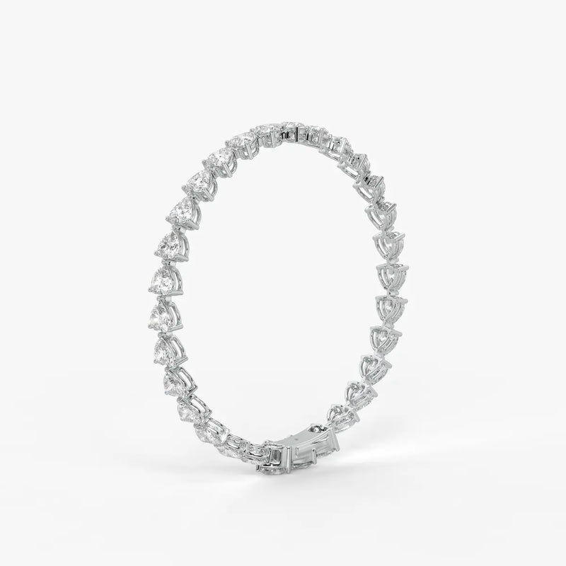 Triselle Heartline Tennis Bracelet