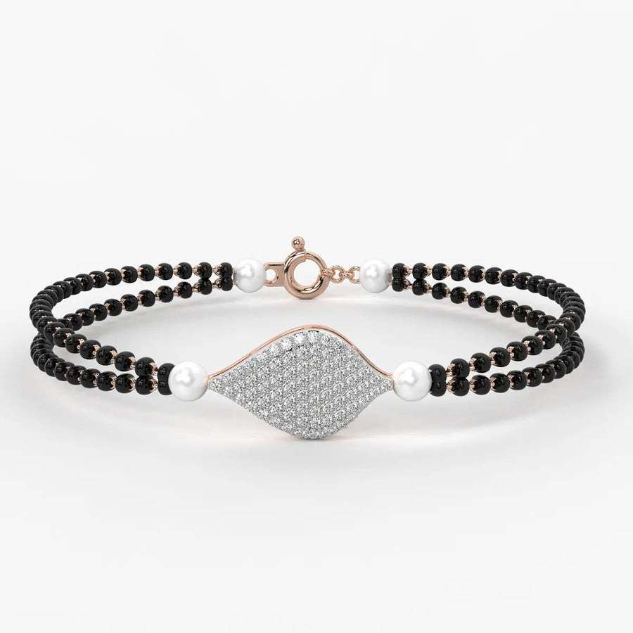 Elysia Dual-Strand Mangalsutra Bracelet