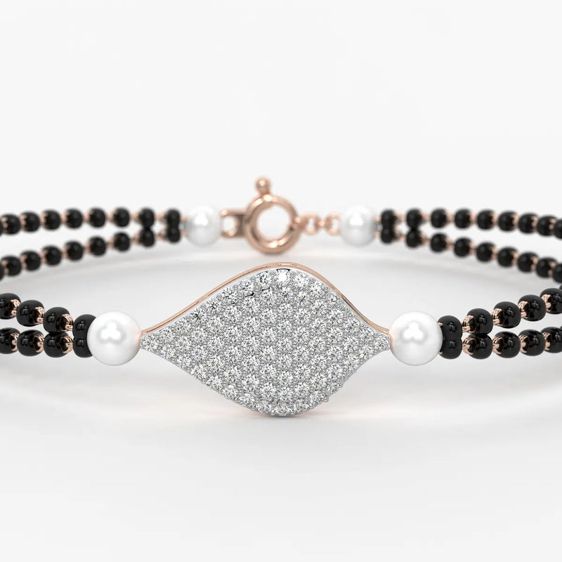 Elysia Dual-Strand Mangalsutra Bracelet