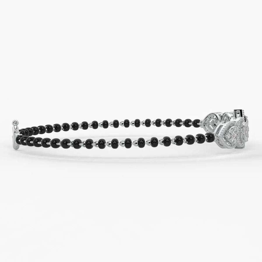 Teardrop and Square Mangalsutra Bracelet