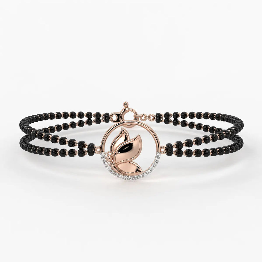 Blue Butterfly Mangalsutra Bracelet