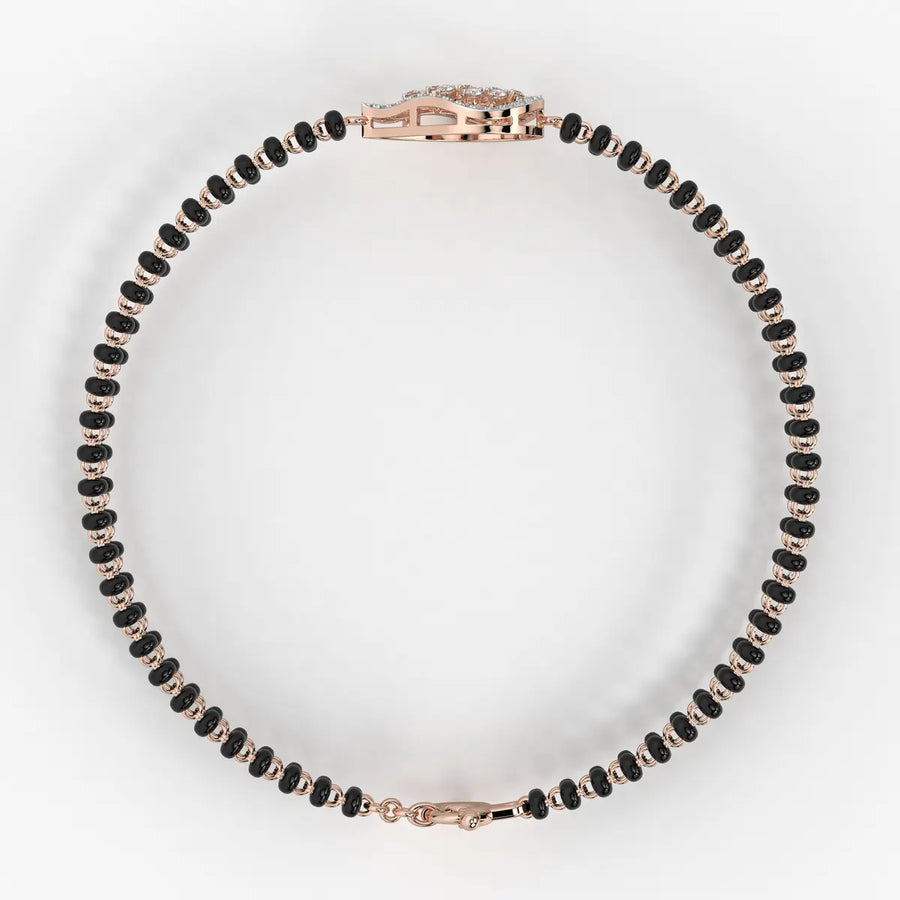 Luxe Oval Charm Mangalsutra Bracelet