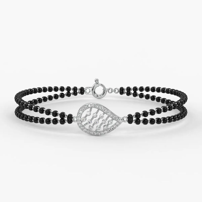 Luxe Oval Charm Mangalsutra Bracelet