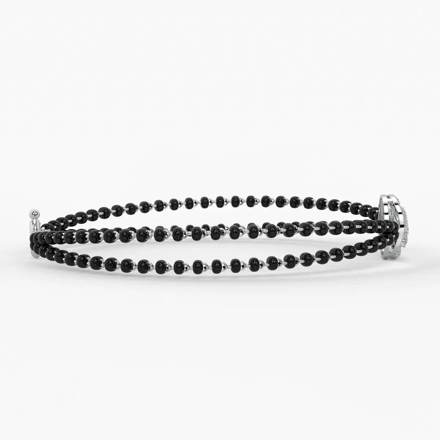 Luxe Oval Charm Mangalsutra Bracelet