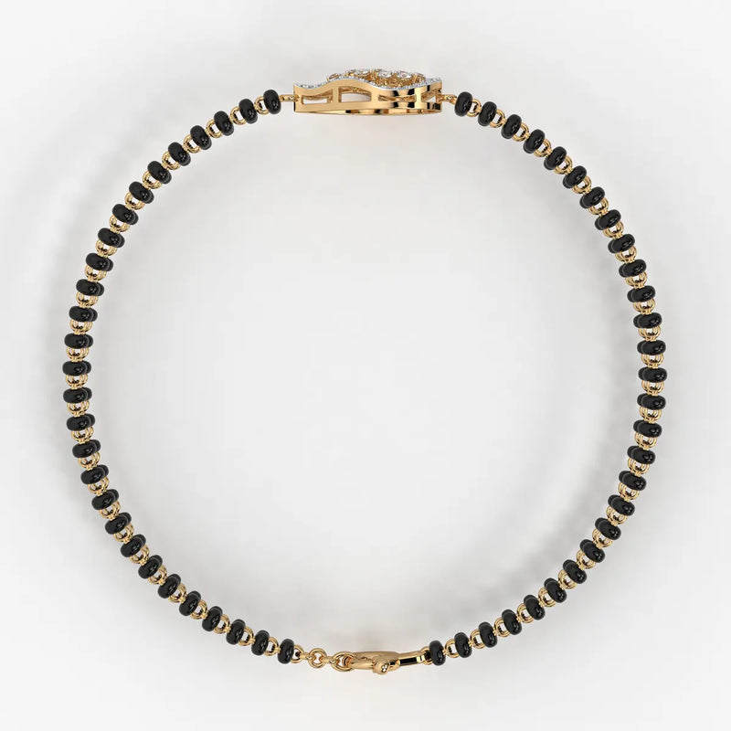 Luxe Oval Charm Mangalsutra Bracelet