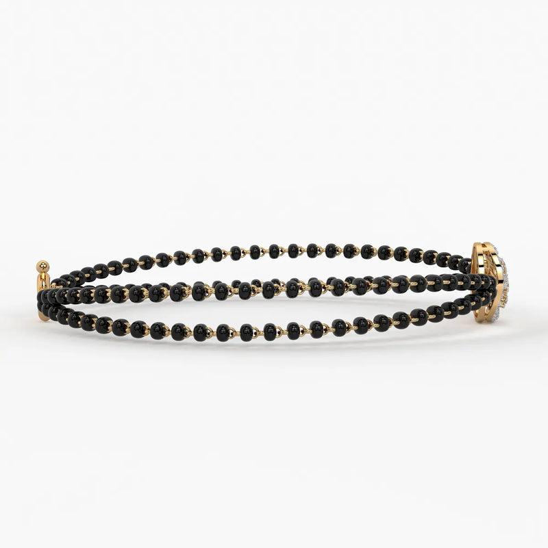 Luxe Oval Charm Mangalsutra Bracelet
