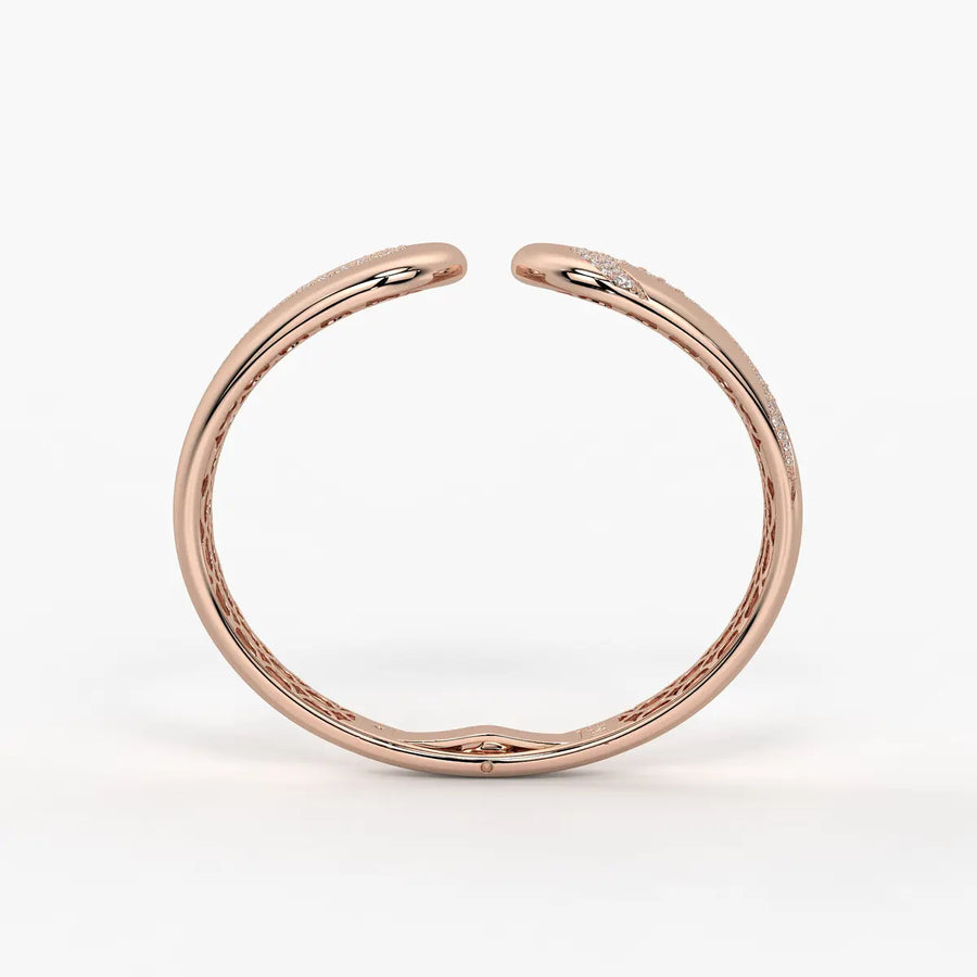 Dual Curve Open Cuff Bracelet