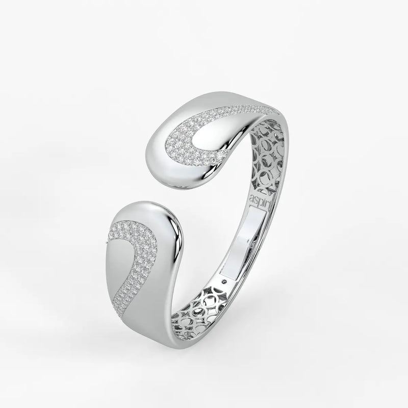 Dual Curve Open Cuff Bracelet