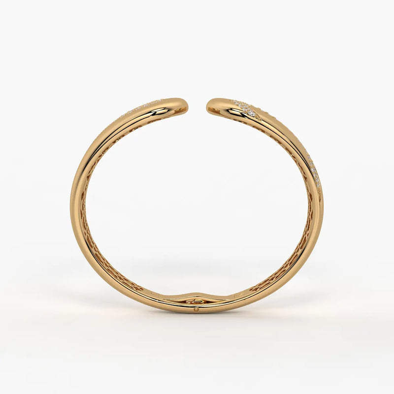 Dual Curve Open Cuff Bracelet