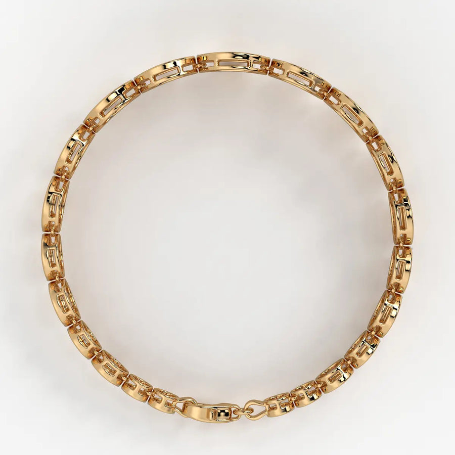 Round Medallion Bar Bracelet