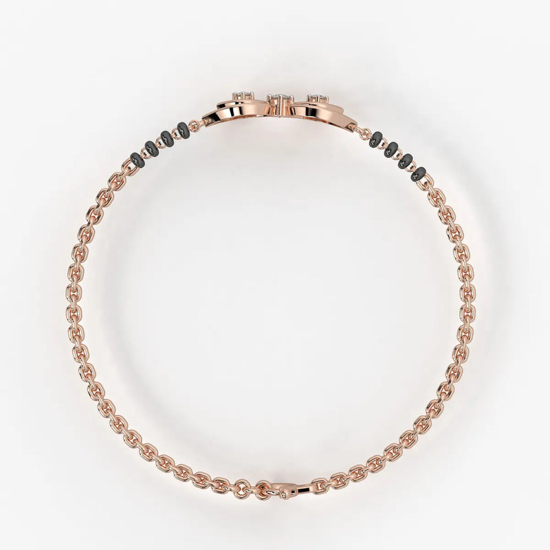 Gold Evil Eye Mangalsutra Bracelet