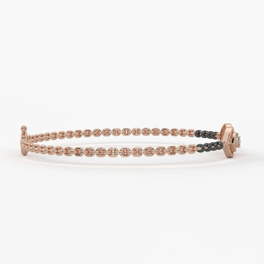Gold Evil Eye Mangalsutra Bracelet