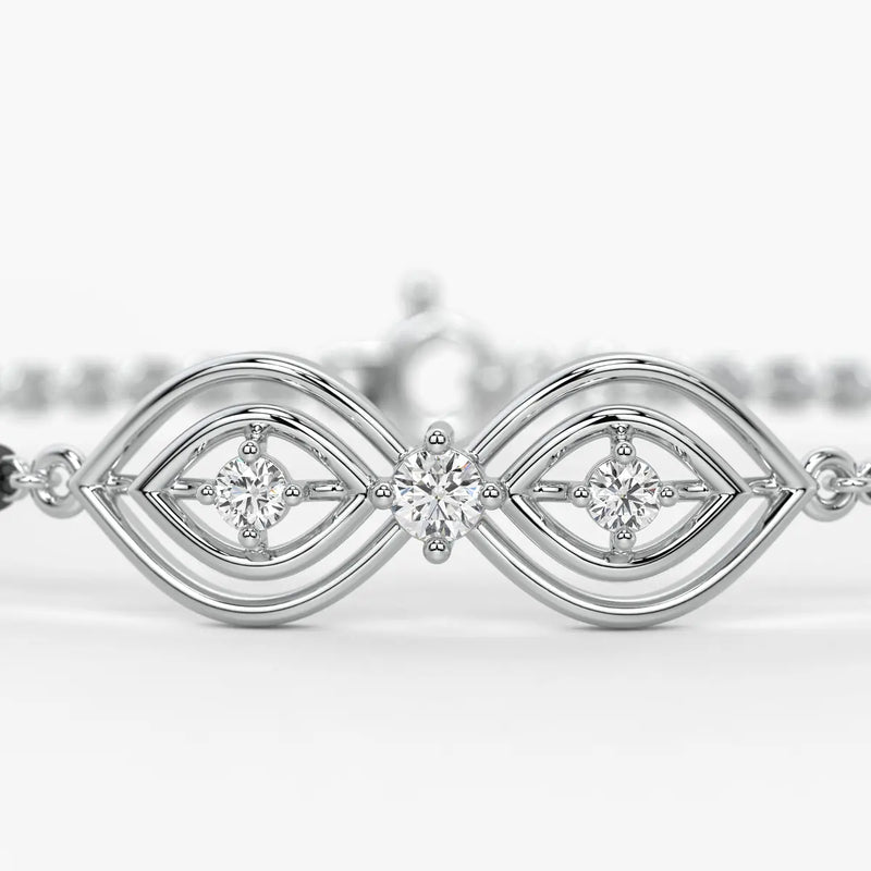Gold Evil Eye Mangalsutra Bracelet