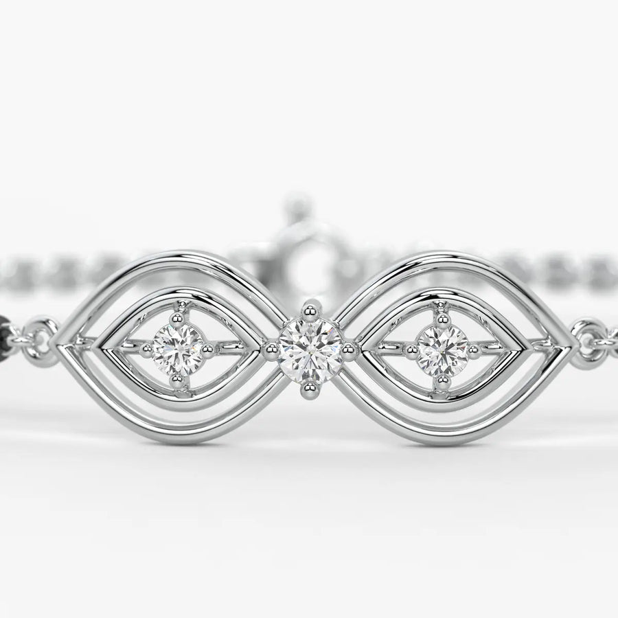 Gold Evil Eye Mangalsutra Bracelet