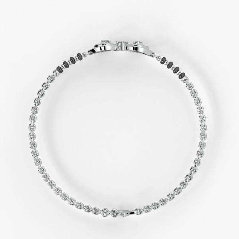 Gold Evil Eye Mangalsutra Bracelet