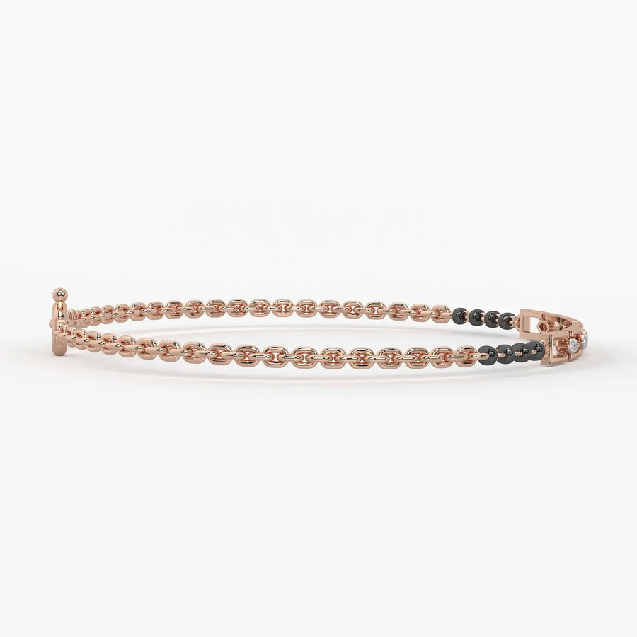 Garden Vine Geometric Mangalsutra Bracelet