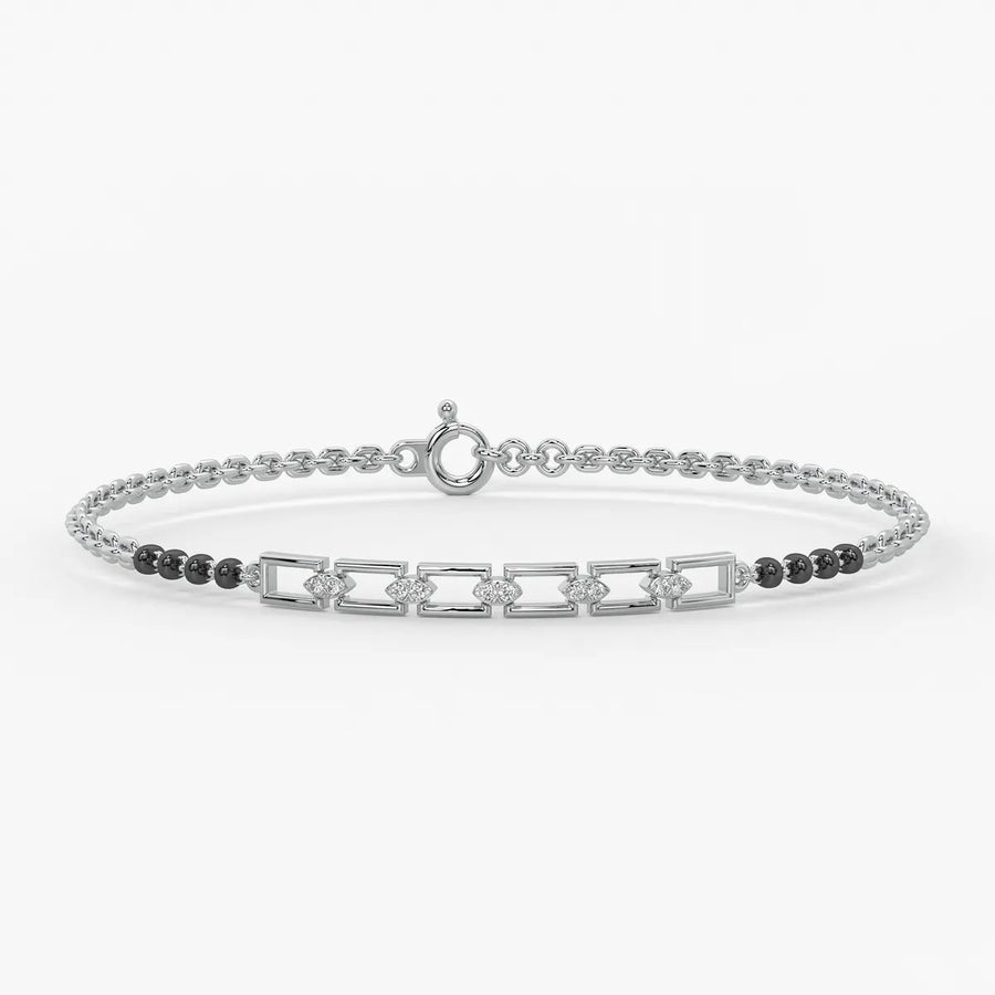 Garden Vine Geometric Mangalsutra Bracelet