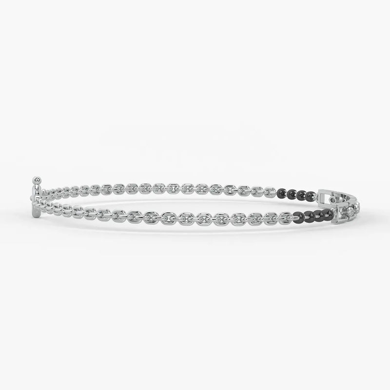 Garden Vine Geometric Mangalsutra Bracelet