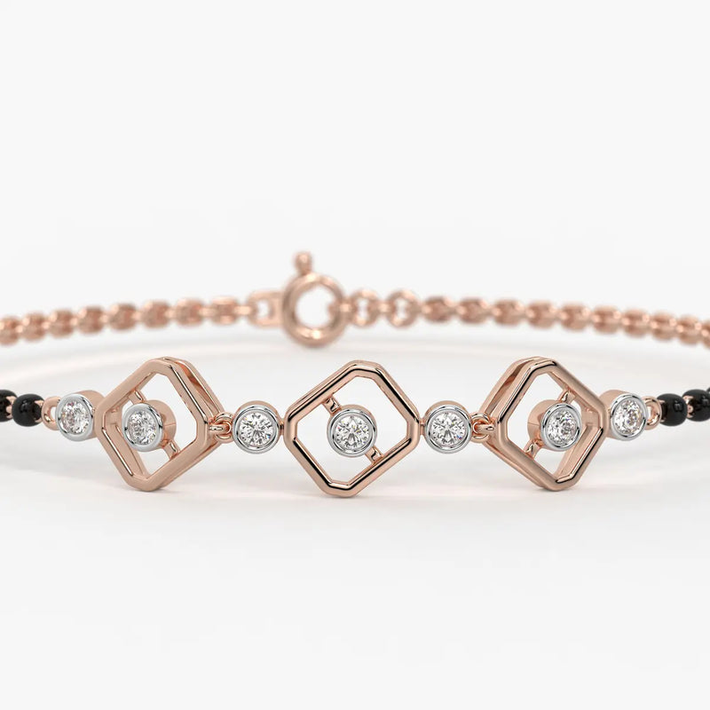 Milano-inspired Diamond Mangalsutra Bracelet