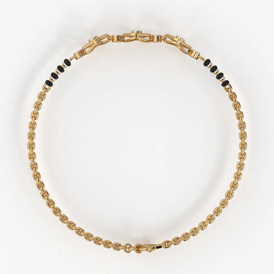 Milano-inspired Diamond Mangalsutra Bracelet