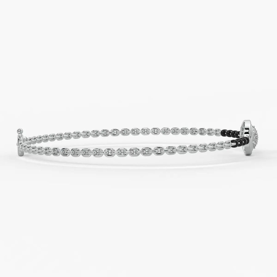Whirlwind Floral Diamond Mangalsutra Bracelet