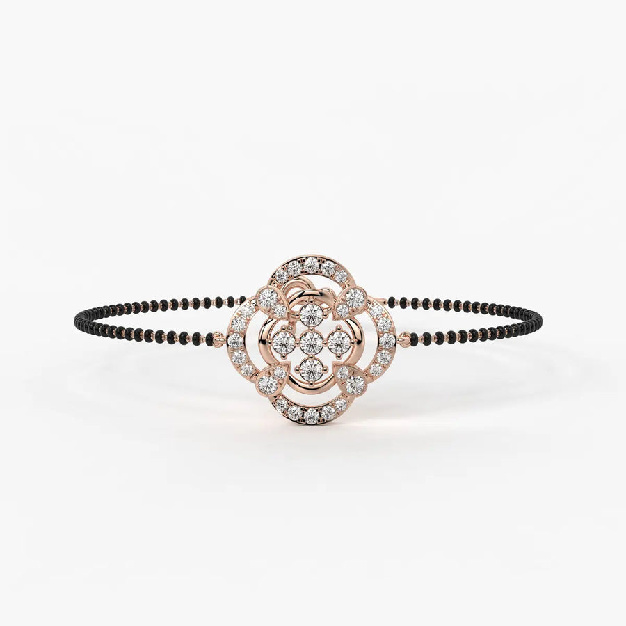 Bloom Flower Mangalsutra Bracelet