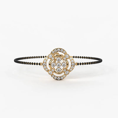 Bloom Flower Mangalsutra Bracelet